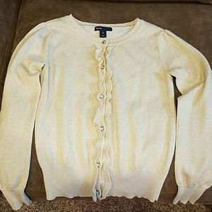 Beautiful Gapkids sparkling gold cardigan